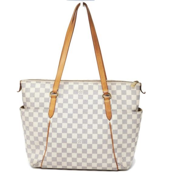 Auth Louis Vuitton Totally MM Damier Azur Tote Bag - Picture 1 of 16